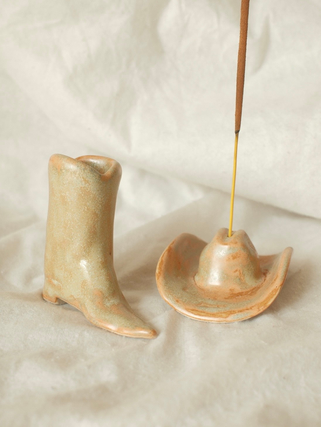 Cowboy boots pencil holder