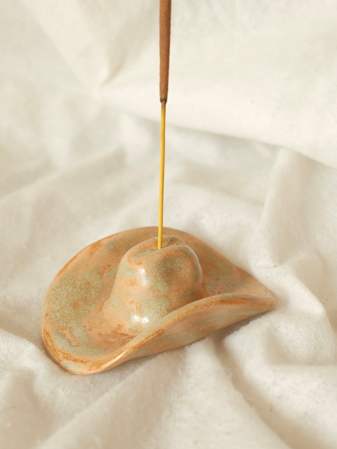 Cowboy hat incense holder