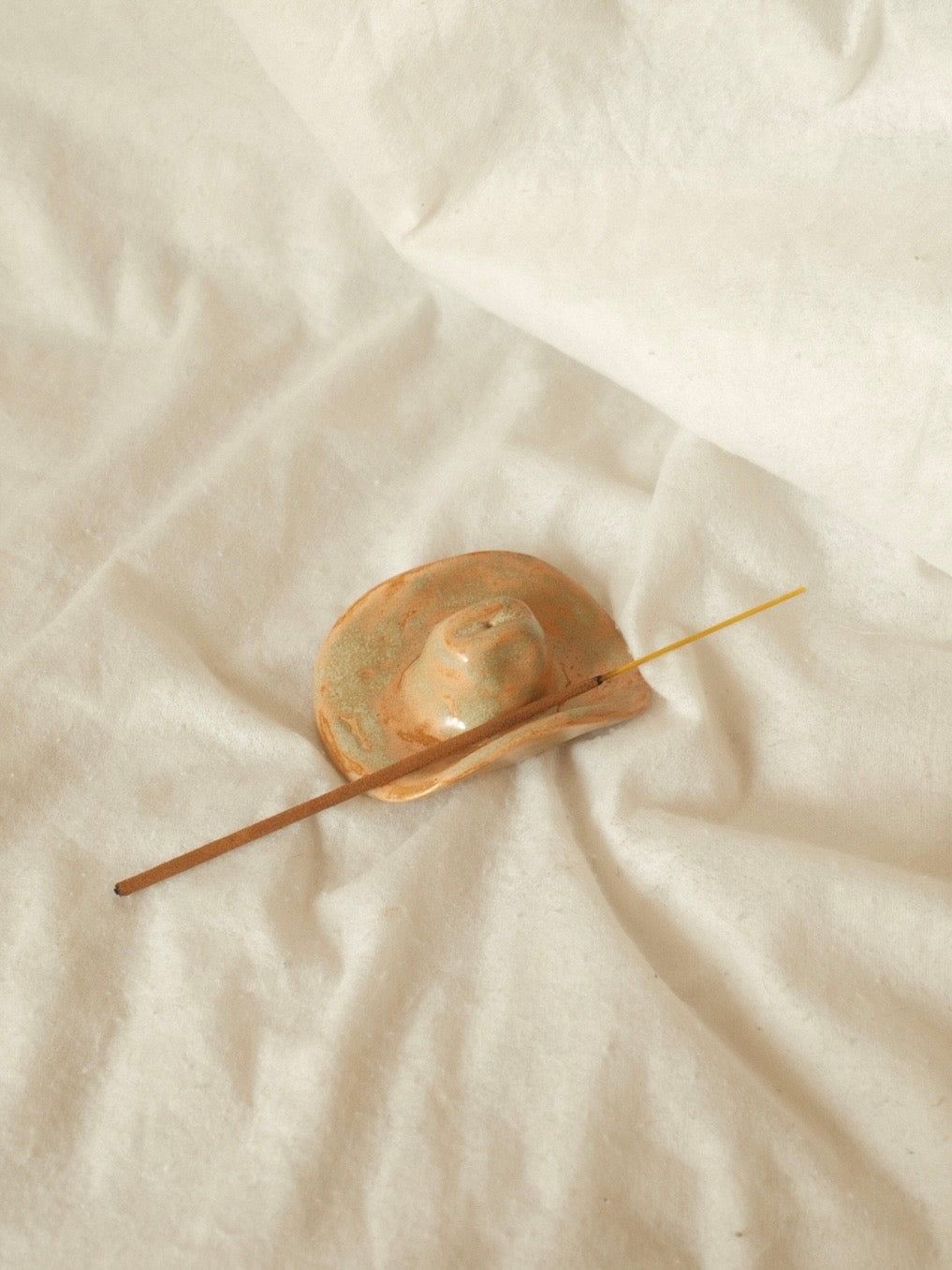 Cowboy hat incense holder